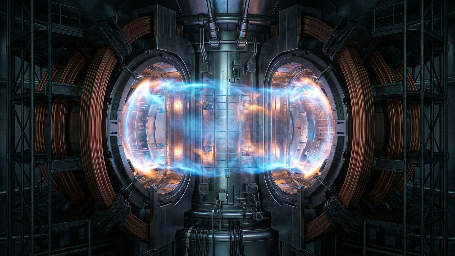 Illustration of the ITER experimental fusion reactor