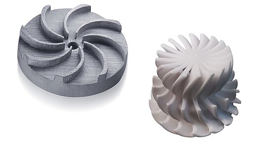 Two ceramic products from the 3D printer