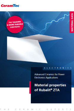Cover page of the ZTA substrates brochure