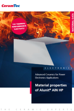 Cover page of the aluminium nitride substrates brochure