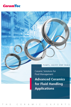 Cover of the CeramTec Brochure Ceramic Solutions for Fluid Management