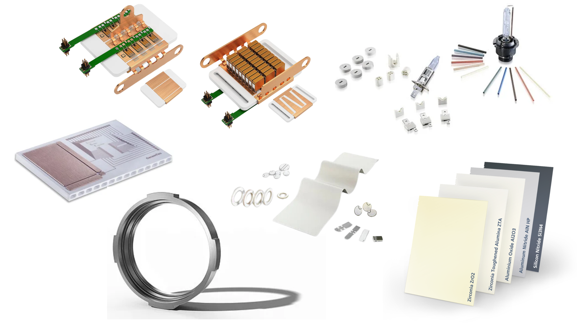 Selected ceramic products from CeramTec for the automotive and e-mobility sectors