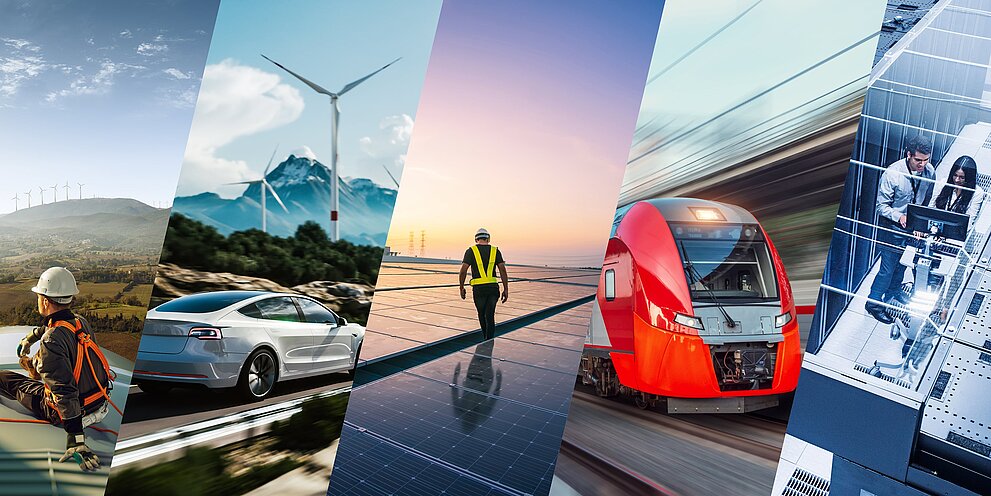 Various industries in which CeramTec ceramic electronics solutions are used