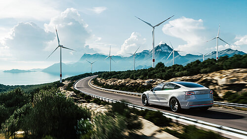 Car Wind Power emobility Environment