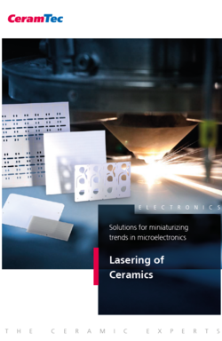 Cover page of the lasering substrates brochure