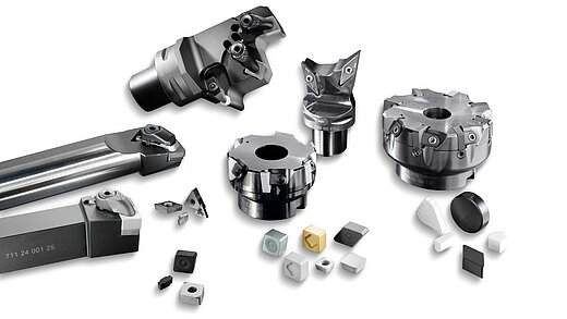 Various cutting tools from SPK by CeramTec on a white background