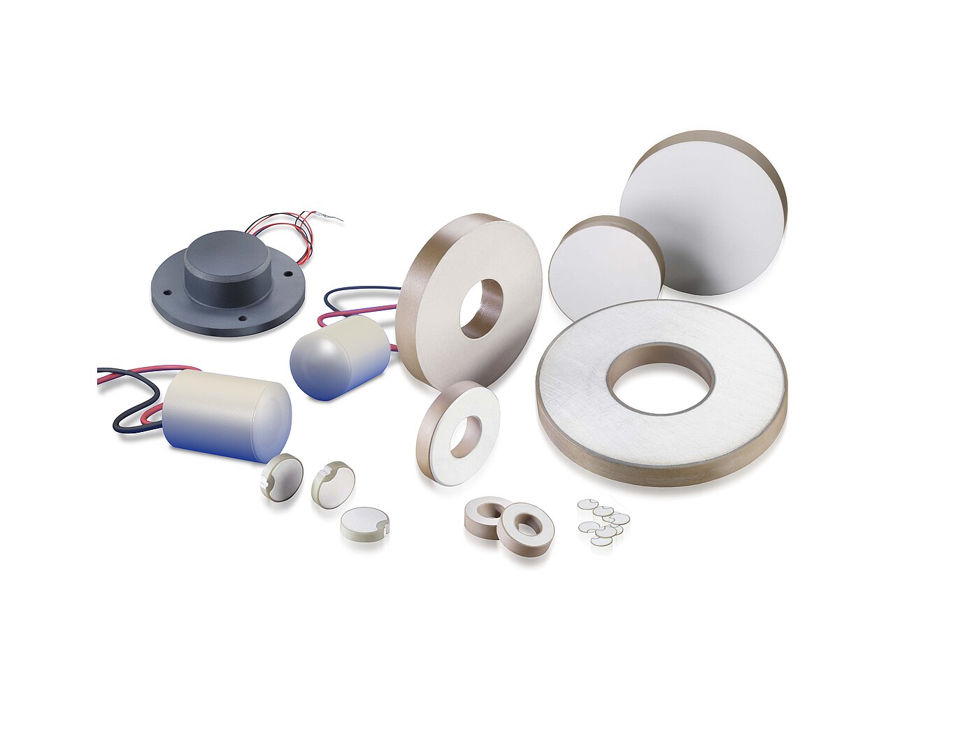 Piezoceramic components for electromechanical transducers