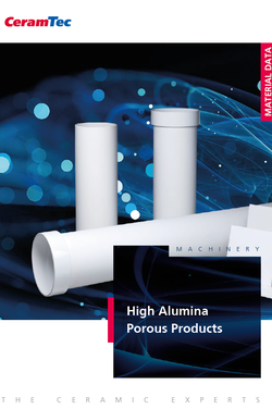 Cover page Porous Products brochure