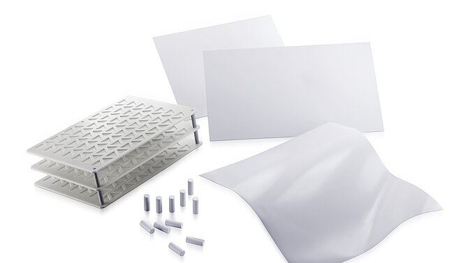 Ceramic Setter Plates on white background